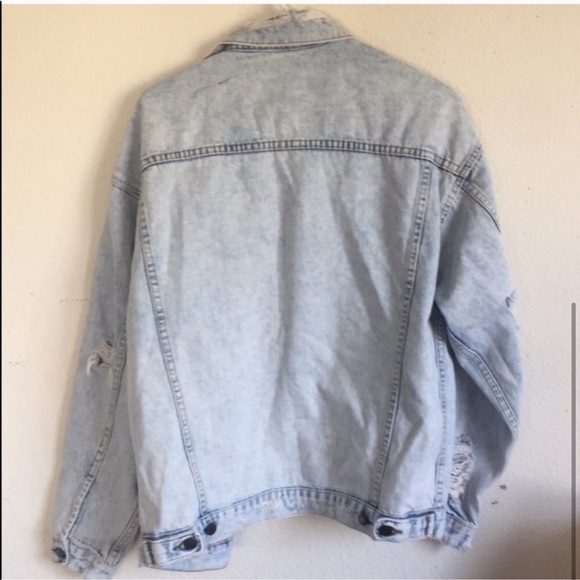LF Madison Audrey Distressed Denim Jacket Jean Jacket Light Wash LF Carmar Jean - Picture 3 of 3